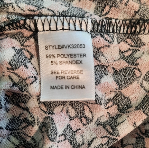 Adrienne vittadini smocked neck top blouse sz medium *2 - Picture 5 of 9